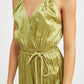 PLEARED WIDE LEG JUMPSUIT