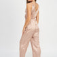 PLEARED WIDE LEG JUMPSUIT