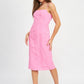 EMORY PARK Spaghetti Strap Midi Dress with Split