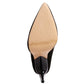 RAG & Co. Nude/Black Charade Mid Closed Pointed-Toes Heels Shoes
