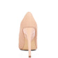 RAG & Co. Nude/Black Charade Mid Closed Pointed-Toes Heels Shoes