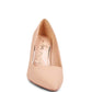 RAG & Co. Nude/Black Charade Mid Closed Pointed-Toes Heels Shoes