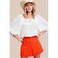 LA MIEL Women's Chic Off-the-shoulders Top with Ballon Sleeves - Jenna Top