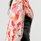 ATHINA FLORAL LEATHER MINI DRESS