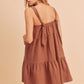 AEMI & Co. Self Tie Shoulder Straps Casual Dress with Pockets - Frances Dress