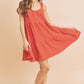 AEMI & Co. Self Tie Shoulder Straps Casual Dress with Pockets - Frances Dress