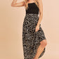 AEMI & Co. flare Abstract Print Skirt