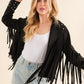 BLUE B Studded Fringe Open Western Jacket