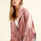 BLUE B Studded Fringe Open Western Jacket