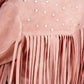 BLUE B Studded Fringe Open Western Jacket
