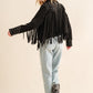 BLUE B Studded Fringe Open Western Jacket
