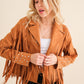 BLUE B Studded Fringe Open Western Jacket