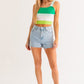 LE LIS Stripe Knit Tank Top
