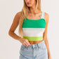 LE LIS Stripe Knit Tank Top