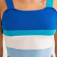 LE LIS Stripe Knit Tank Top