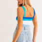 LE LIS Stripe Knit Tank Top