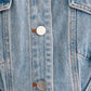 LE LIS Junior Short Sleeve Denim Romper