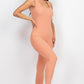 CAPELLA Ribbed Scoop Neck Bodycon Jumpsuit