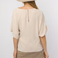 GILLI 3/4 Sleeve Side Tie Top