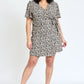 EG FASHION Ditsy Floral Wrap Dress