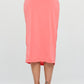 RENEE C.  Midi Skirt with Front Knot and Slit