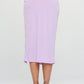 RENEE C. Midi Skirt with Front Knot and Slit