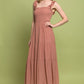 LOVE TREE Smocked Bodice Maxi Dress