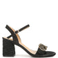 RAG & Co. - Chaplet Block Heel Pin Buckle Sandals