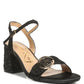 RAG & Co. - Chaplet Block Heel Pin Buckle Sandals