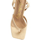 RAG & Co. - CELTY Ankle Strap Spool Heel Thong Sandals