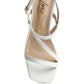 RAG & Co. EFFIEO Croc Texture Block Heel Sandals