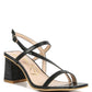 RAG & Co. EFFIEO Croc Texture Block Heel Sandals