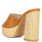 RAG & Co. Shuri Open Toe High Block Heel Sandals