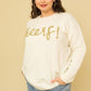 GILLI Plus Size Cheers Pullover Sweater