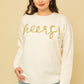 GILLI Plus Size Cheers Pullover Sweater