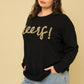 GILLI Plus Size Cheers Pullover Sweater