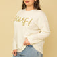 GILLI Plus Size Cheers Pullover Sweater