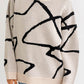 LE LIS Abstract Pattern Oversized Sweater Top