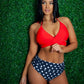 Wicked Sexy 2 Piece Women's Swimsuit with Cutout Haltered Bra
