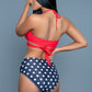 Wicked Sexy 2 Piece Women's Swimsuit with Cutout Haltered Bra