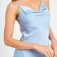 RHINESTONE STRAP MINI SLIP DRESS