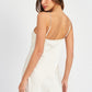 RHINESTONE STRAP MINI SLIP DRESS