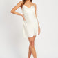 RHINESTONE STRAP MINI SLIP DRESS
