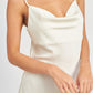 RHINESTONE STRAP MINI SLIP DRESS