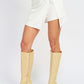 EMORY PARK Fashion Ruched Mini Skirt with Side Split