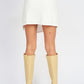 EMORY PARK Fashion Ruched Mini Skirt with Side Split