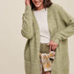 LISTICLE Two Pocket Open-Front Long Knit Cardigan