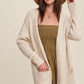 LISTICLE Two Pocket Open-Front Long Knit Cardigan