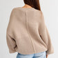 LE LIS Ribbed Knitted Sweater