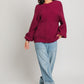 LE LIS Ribbed Knitted Sweater